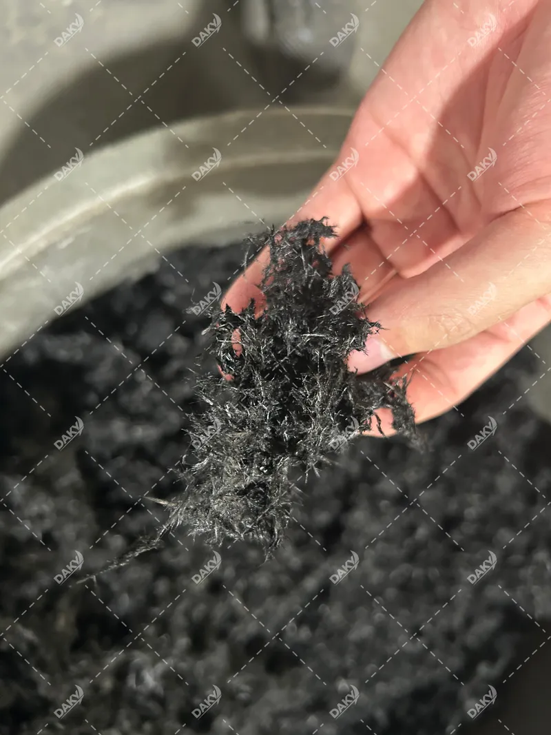 Sticky Carbon Prepreg → ~10 mm Short Fiber — Acceptance Trial finished product